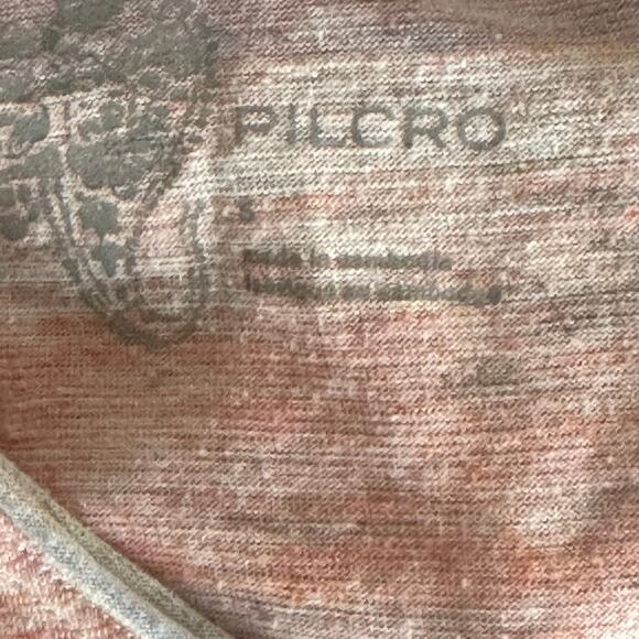 Pilcro Blush & Gray Colorblock V-Neck Dolman Tee Women’s Size M - Picture 5 of 6